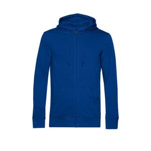 B&C Mens Zipped Hoodie / Royal Blue